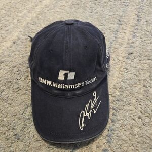 Vintage BMW Williams F1 Team Hat Signed Ralf Schumacher Racing Cap Reuters 2002